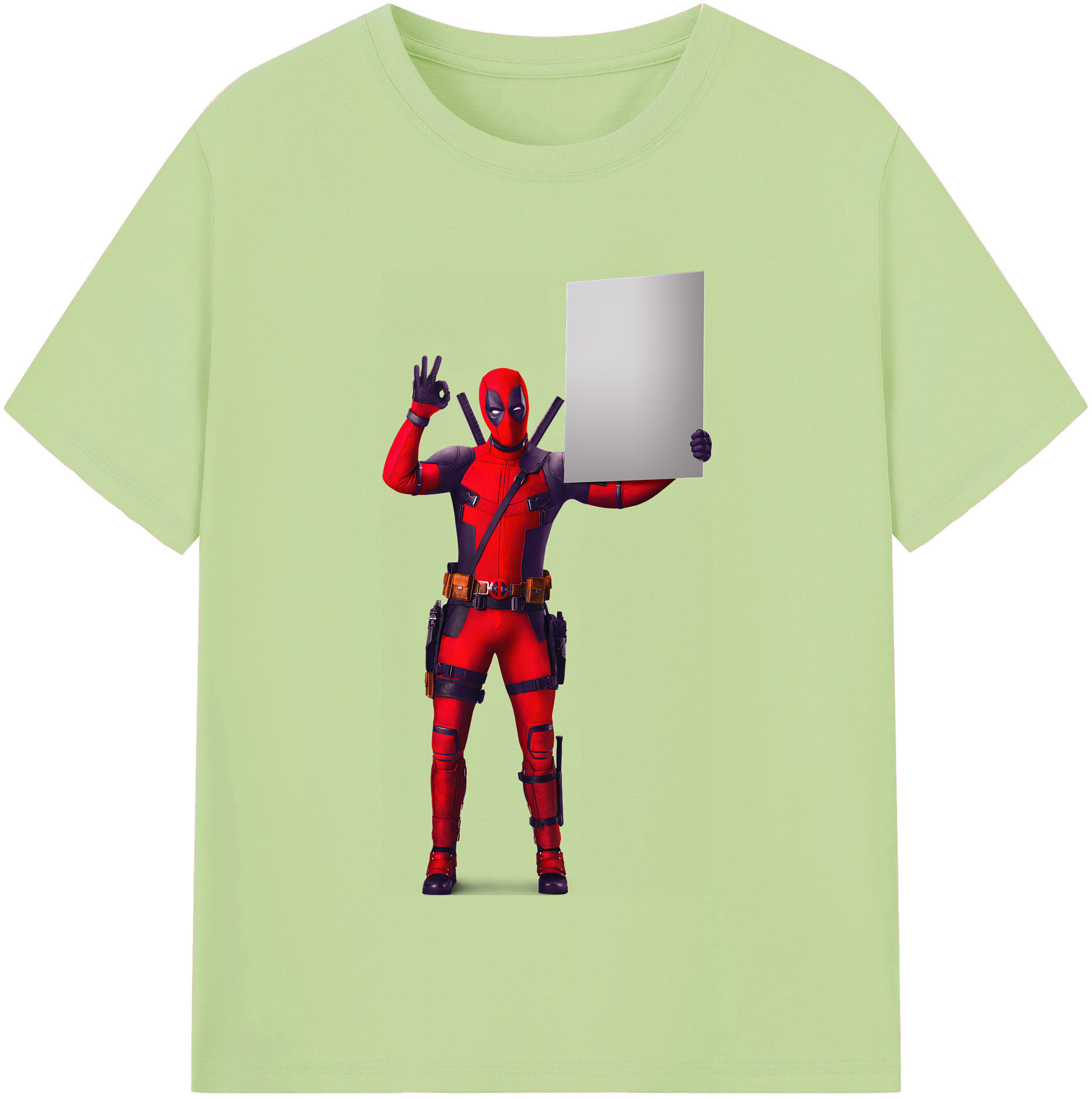 （画像用） Deadpool デッドプール 綿100％半袖Tシャツ（フロントプリント）